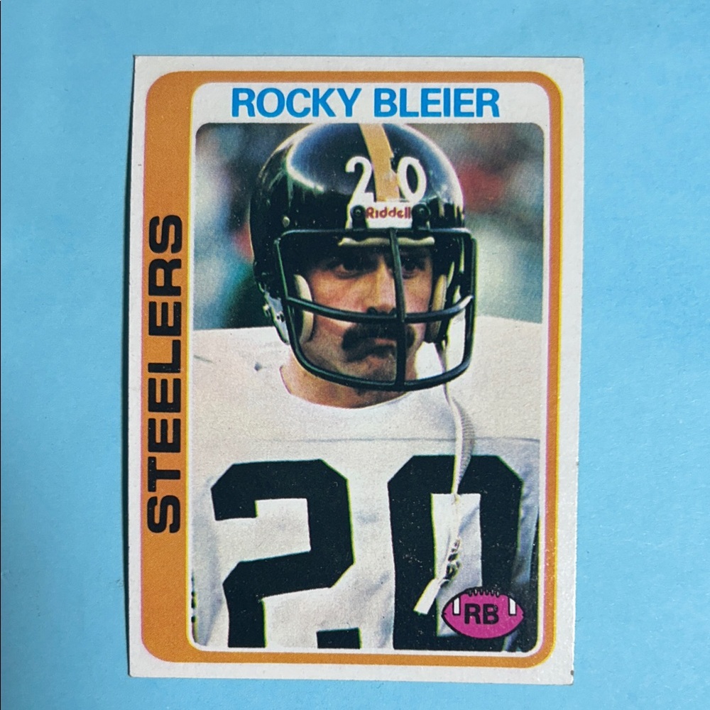 1978 Topps Rocky Bleier Steelers Vintage Original NFL Card #19